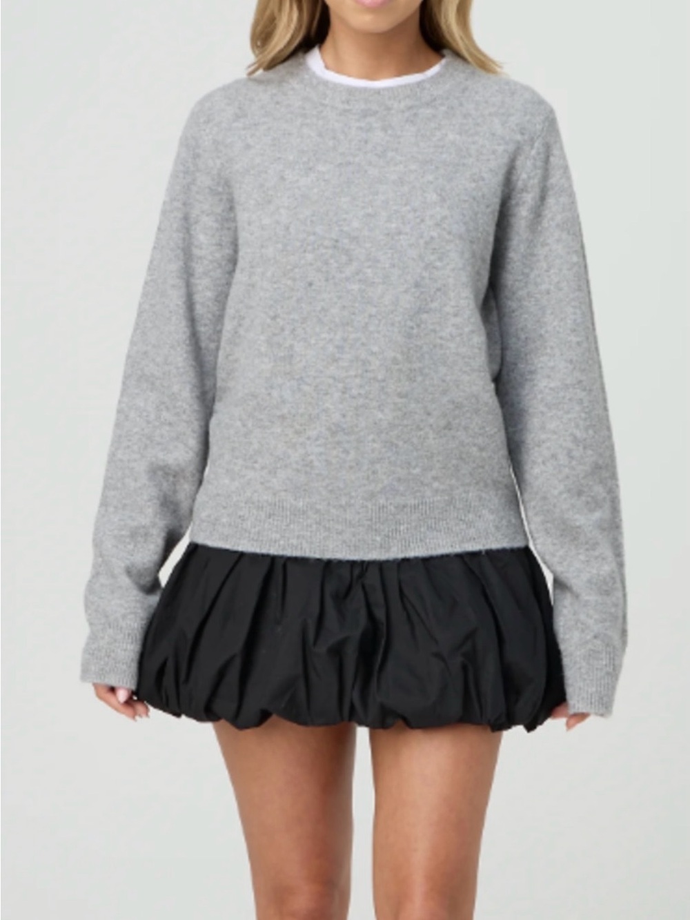 Sunday in Brooklyn Black Mini Bubble Skirt